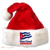 Diaz Canel Singao! Cuban Flag Santa Hat thumb 0