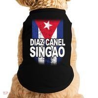Diaz Canel Singao Cuban Flag Distressed Doggie Tank thumb 0