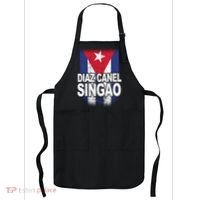 Diaz Canel Singao Cuban Flag Distressed Apron thumb 0