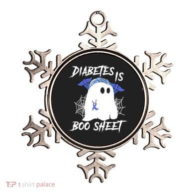Diabetes Is Boo Sheet Halloween Ghost Diabetes Awareness Ornament
