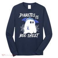 Diabetes Is Boo Sheet Halloween Ghost Diabetes Awareness Long Sleeve Shirt thumb 0