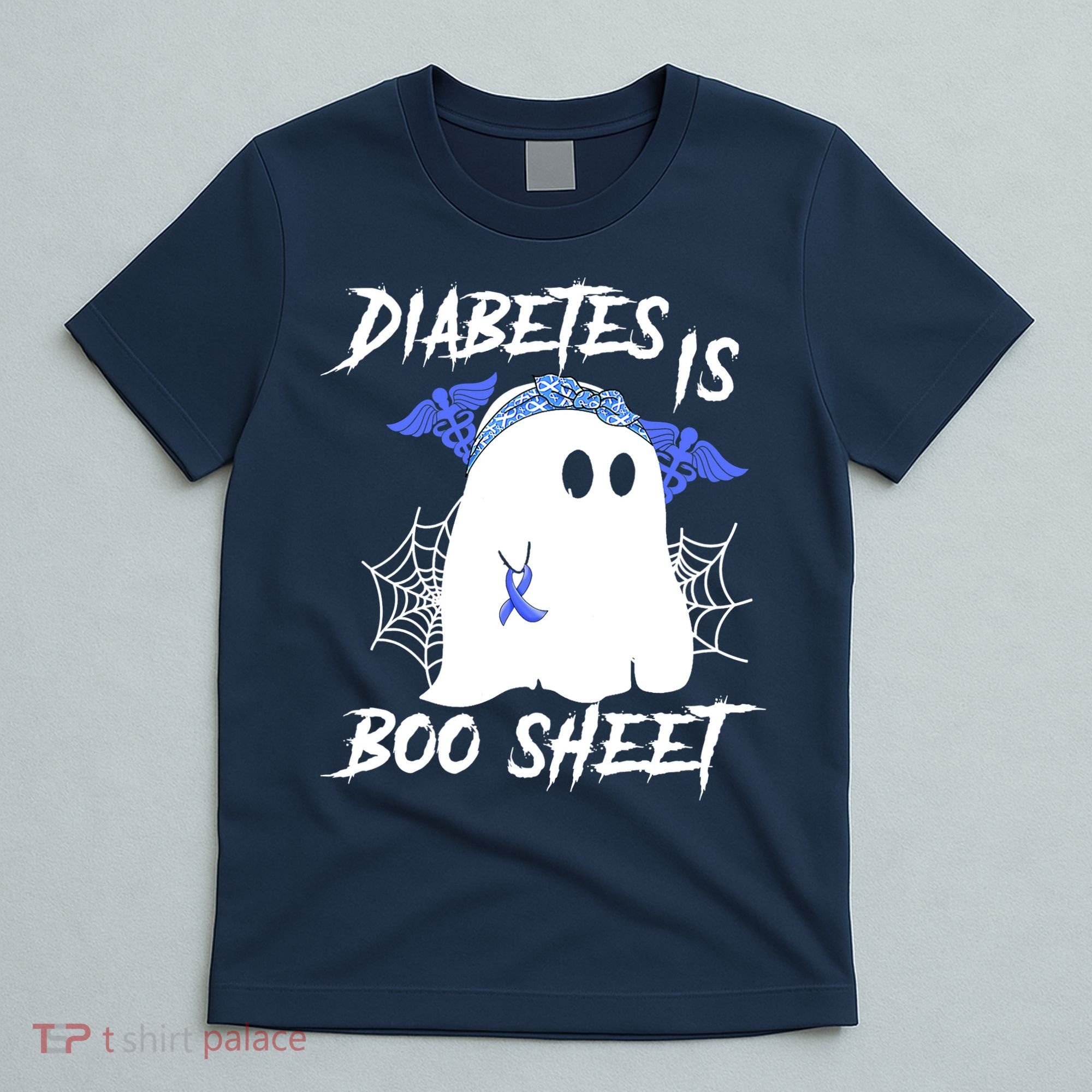 Diabetes Is Boo Sheet Halloween Ghost Diabetes Awareness T-Shirt