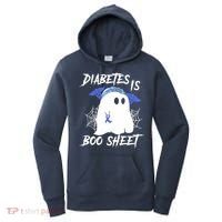 Diabetes Is Boo Sheet Halloween Ghost Diabetes Awareness Women's Hoodie thumb 0