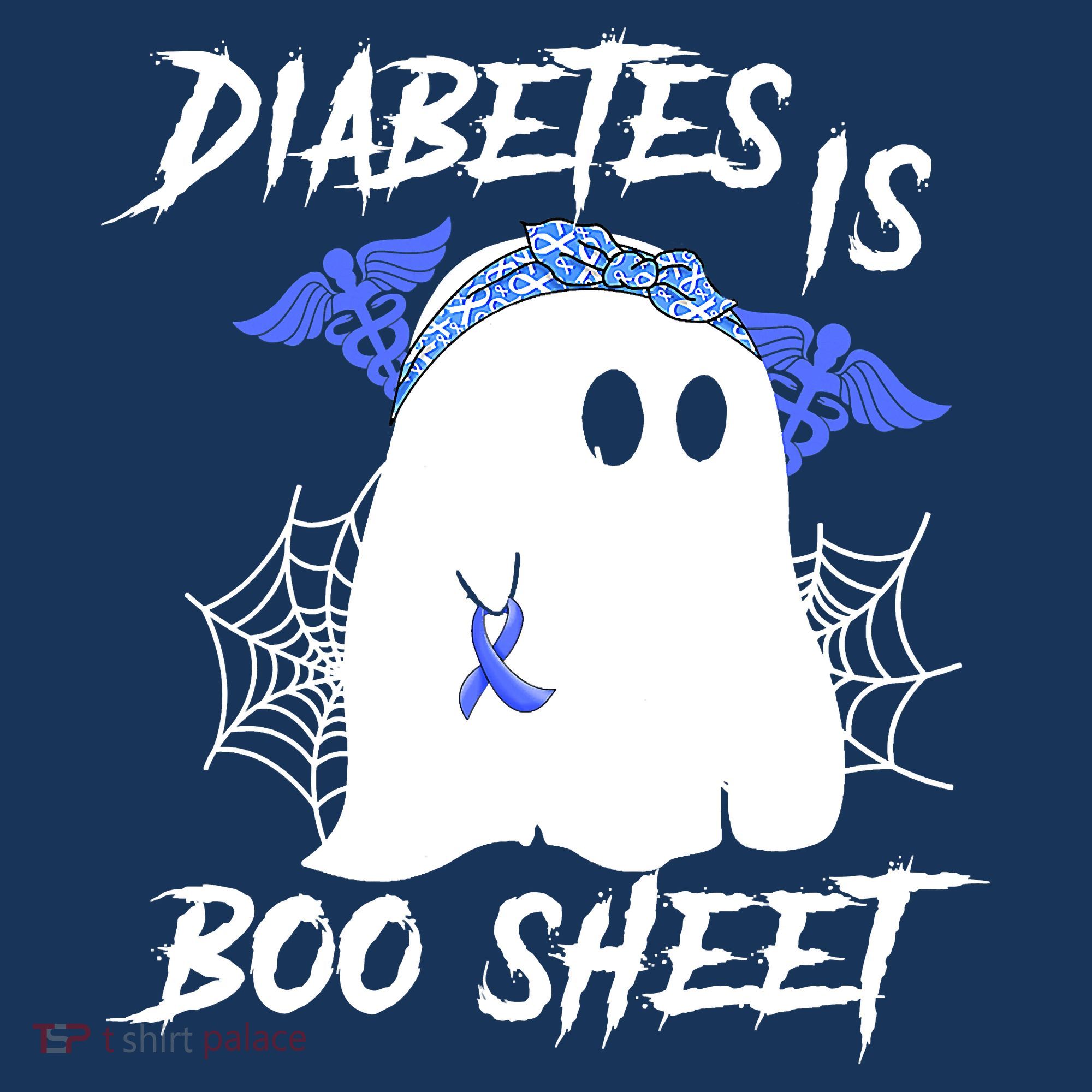 Diabetes Is Boo Sheet Halloween Ghost Diabetes Awareness Women's Tank Top