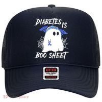Diabetes Is Boo Sheet Halloween Ghost Diabetes Awareness Hat thumb 0