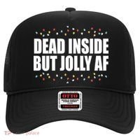 Dead Inside But Jolly AF Funny Christmas Hat thumb 0