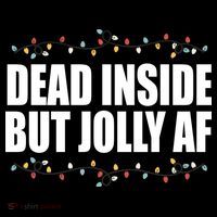 Dead Inside But Jolly AF Funny Christmas Toddler Hoodie thumb 2