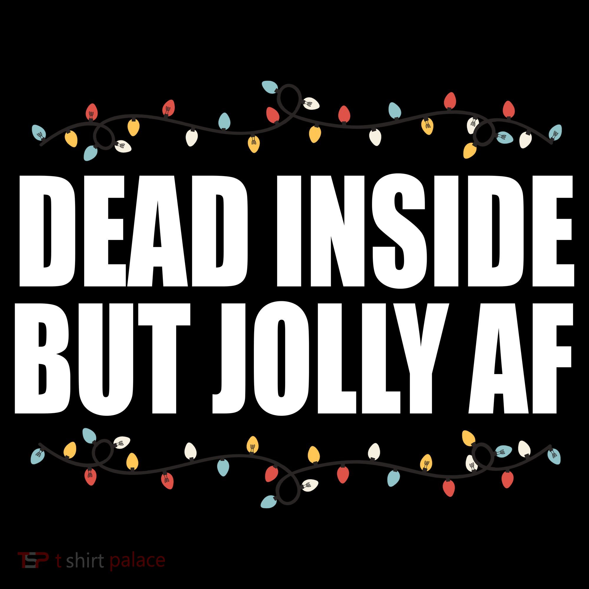 Dead Inside But Jolly AF Funny Christmas Visor