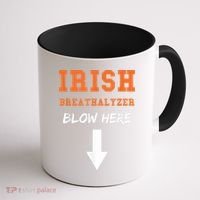 Dirty Irish Breathalyzer Adult St Patricks Day Coffee Mug thumb 1