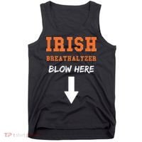 Dirty Irish Breathalyzer Adult St Patricks Day Tank Top thumb 0