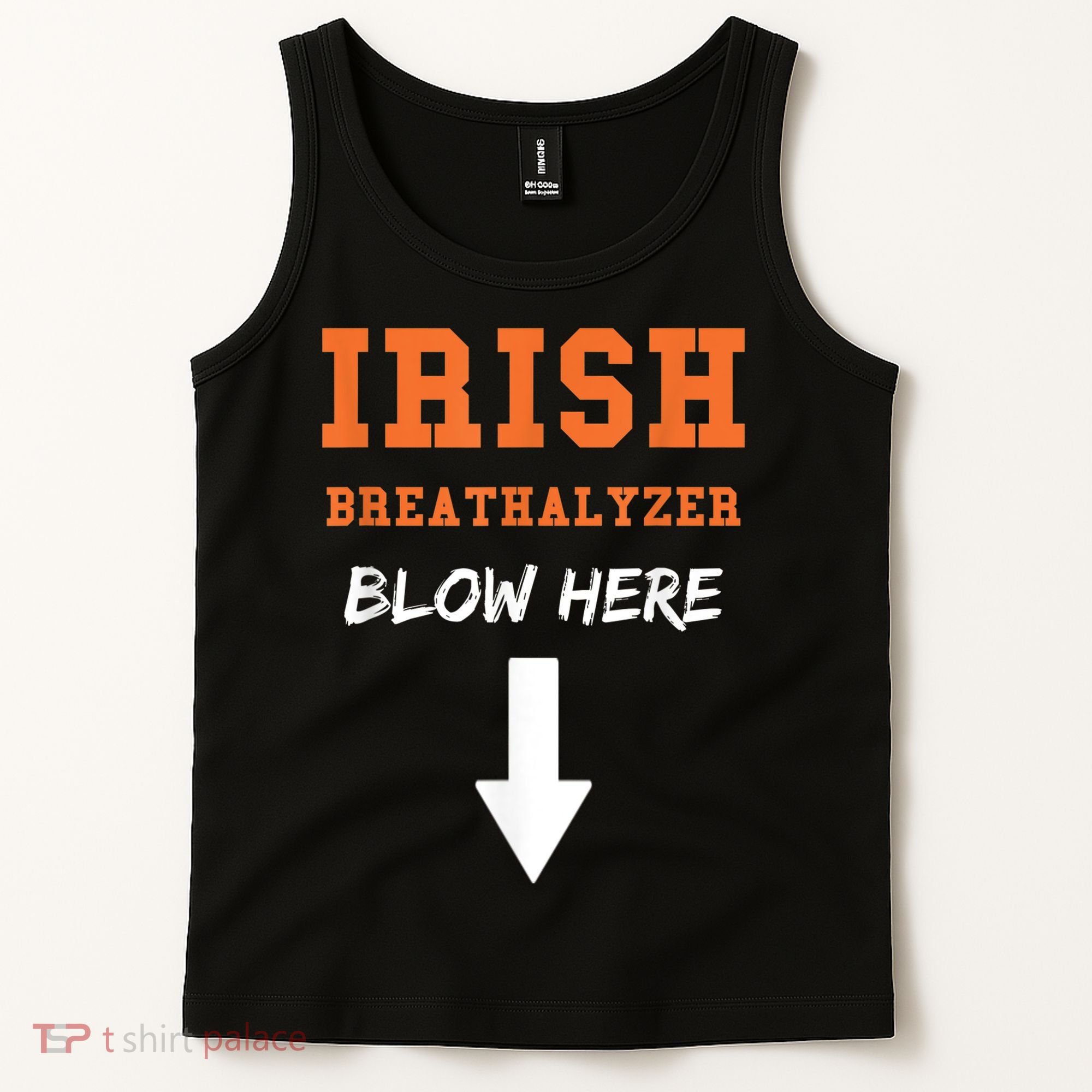 Dirty Irish Breathalyzer Adult St Patricks Day Tank Top
