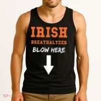 Dirty Irish Breathalyzer Adult St Patricks Day Tank Top thumb 3