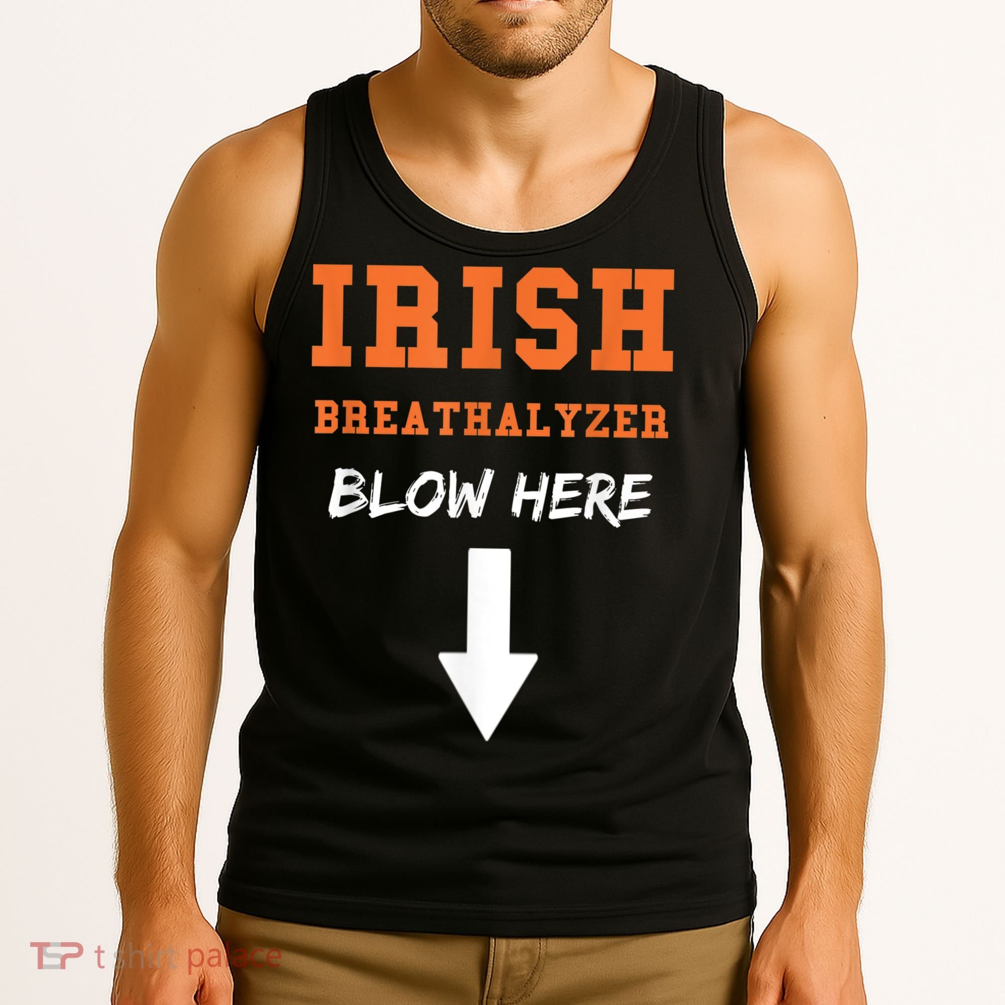 Dirty Irish Breathalyzer Adult St Patricks Day Tank Top