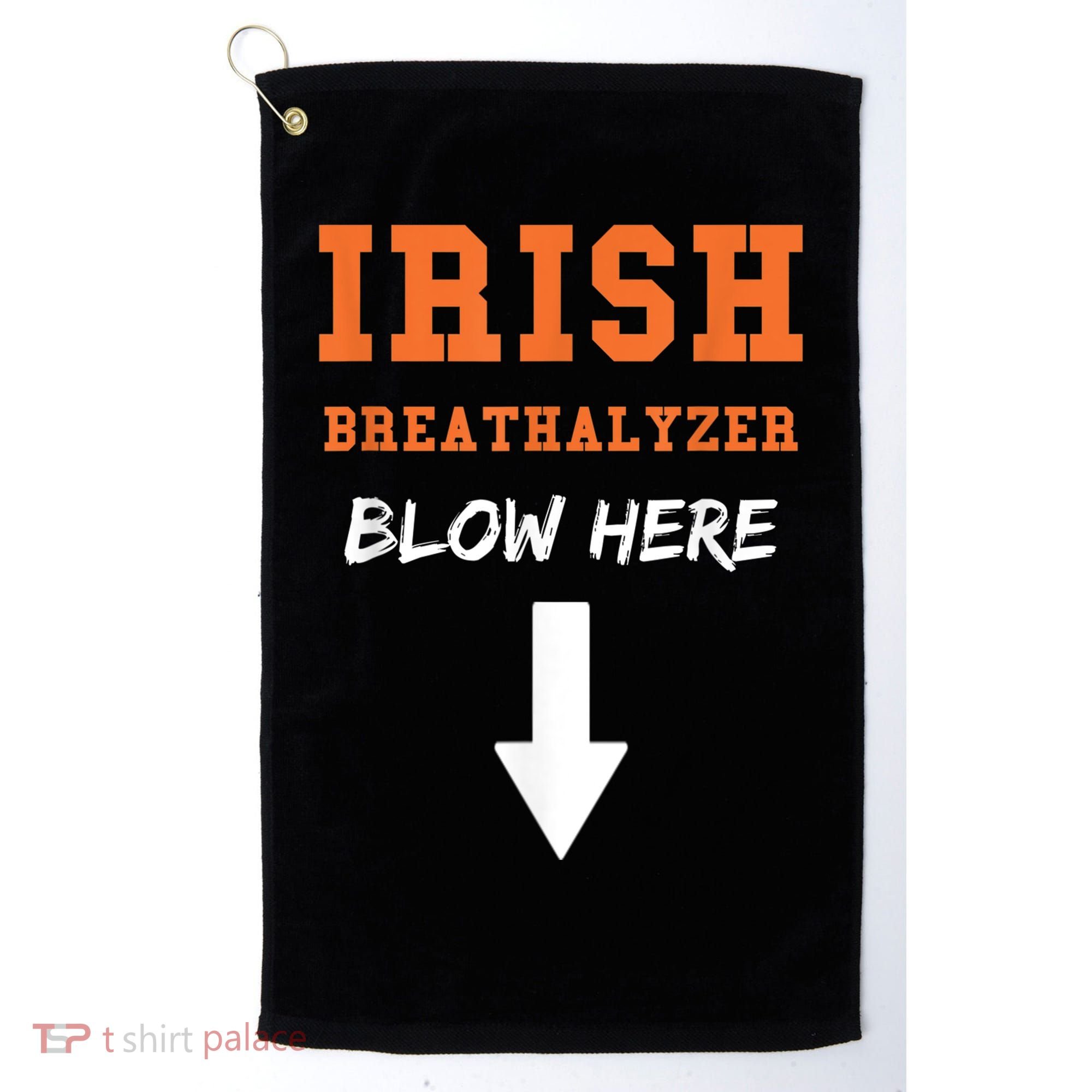 Dirty Irish Breathalyzer Adult St Patricks Day Golf Towel