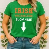 Dirty Irish Breathalyzer Adult St Patricks Day Women's T-Shirt thumb 2