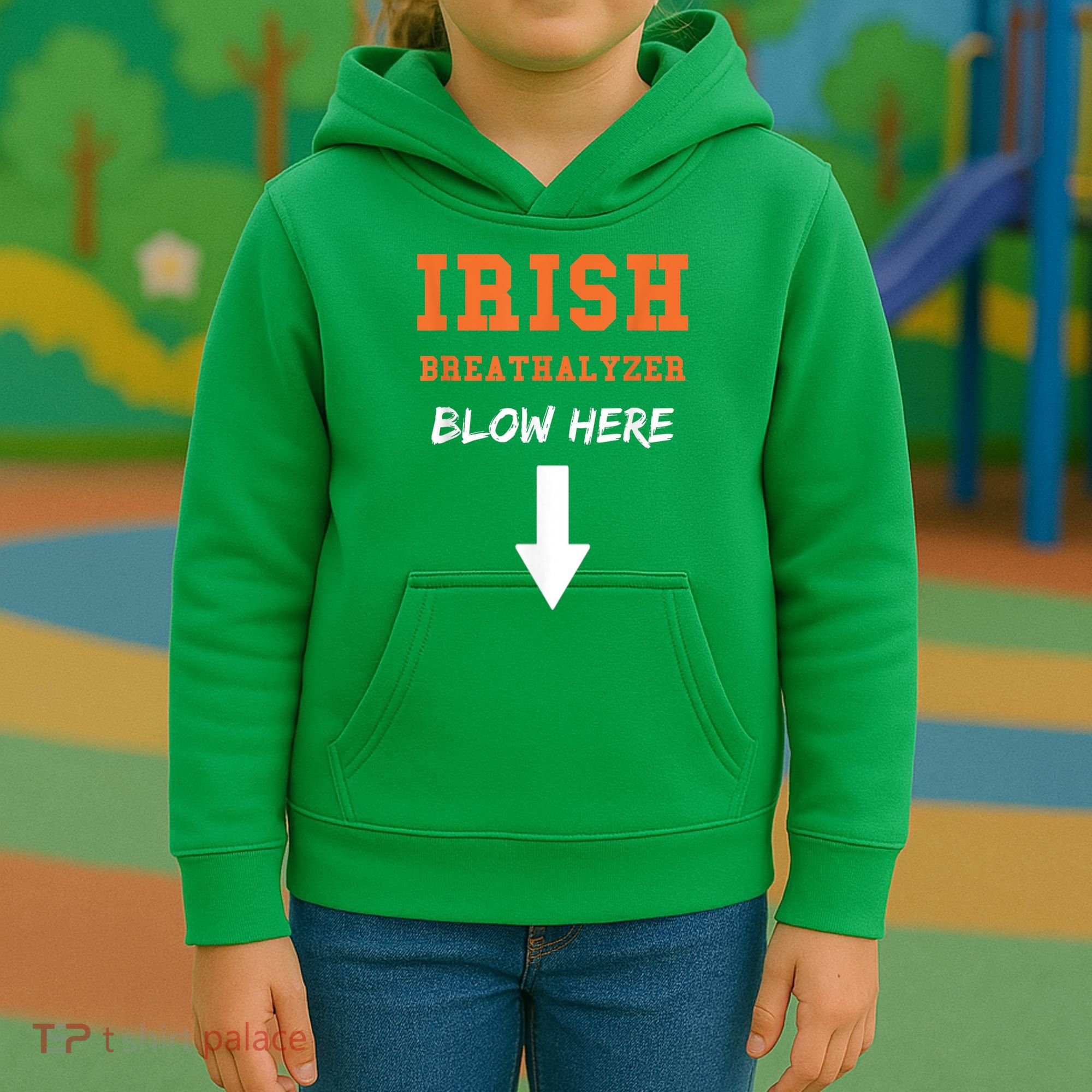 Dirty Irish Breathalyzer Adult St Patricks Day Kids Hoodie