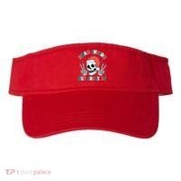 Dead Inside But Jolly Af Christmas Spirit Skeleton Skull Visor thumb 0