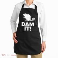 Dam It Beaver Funny Beaver Saying Apron thumb 2
