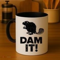 Dam It Beaver Funny Beaver Saying Coffee Mug thumb 4