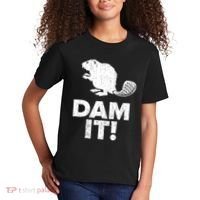 Dam It Beaver Funny Beaver Saying Kids T-Shirt thumb 2