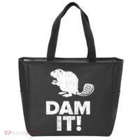 Dam It Beaver Funny Beaver Saying Tote Bag thumb 0