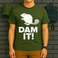 Dam It Beaver Funny Beaver Saying T-Shirt thumb 6