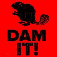 Dam It Beaver Funny Beaver Saying Santa Hat thumb 1