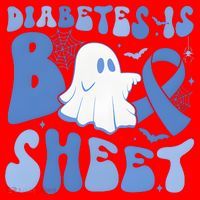 Diabetes Is Boo Sheet Halloween Diabetes Awareness Santa Hat thumb 1