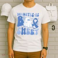 Diabetes Is Boo Sheet Halloween Diabetes Awareness T-Shirt thumb 6