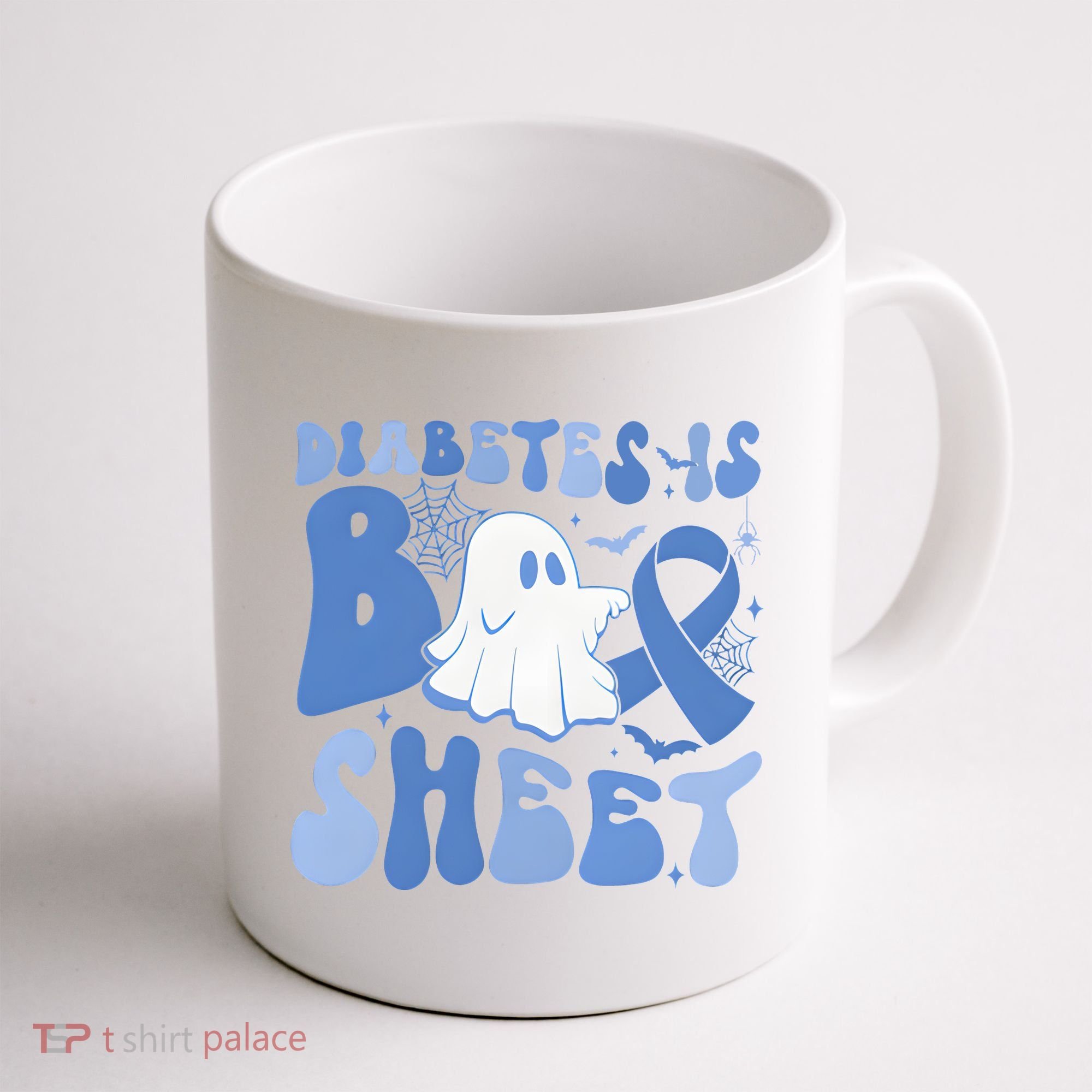 Diabetes Is Boo Sheet Halloween Diabetes Awareness Coffee Mug