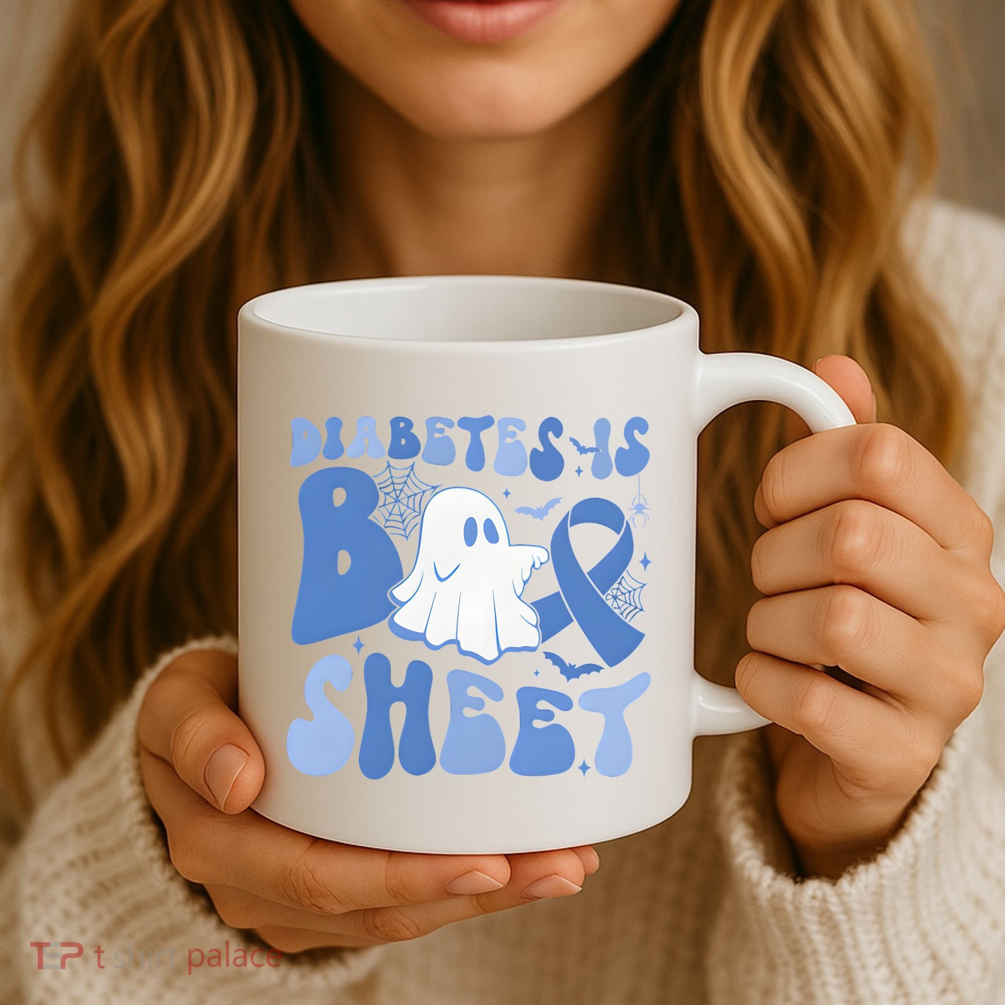 Diabetes Is Boo Sheet Halloween Diabetes Awareness Coffee Mug