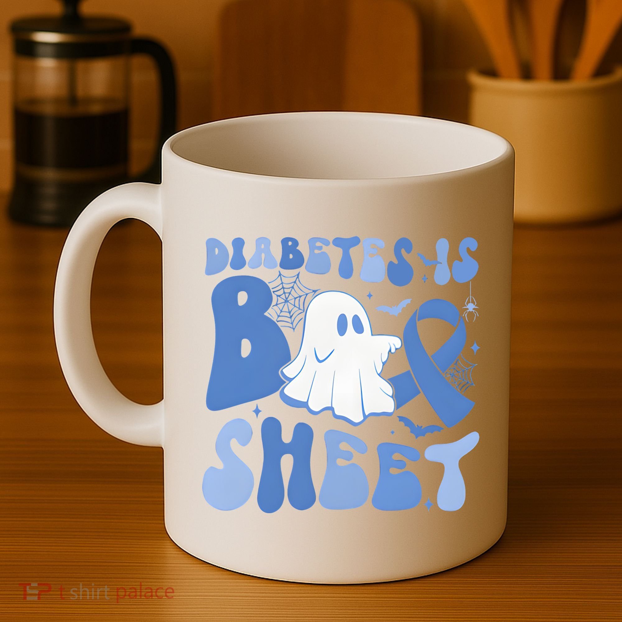 Diabetes Is Boo Sheet Halloween Diabetes Awareness Coffee Mug