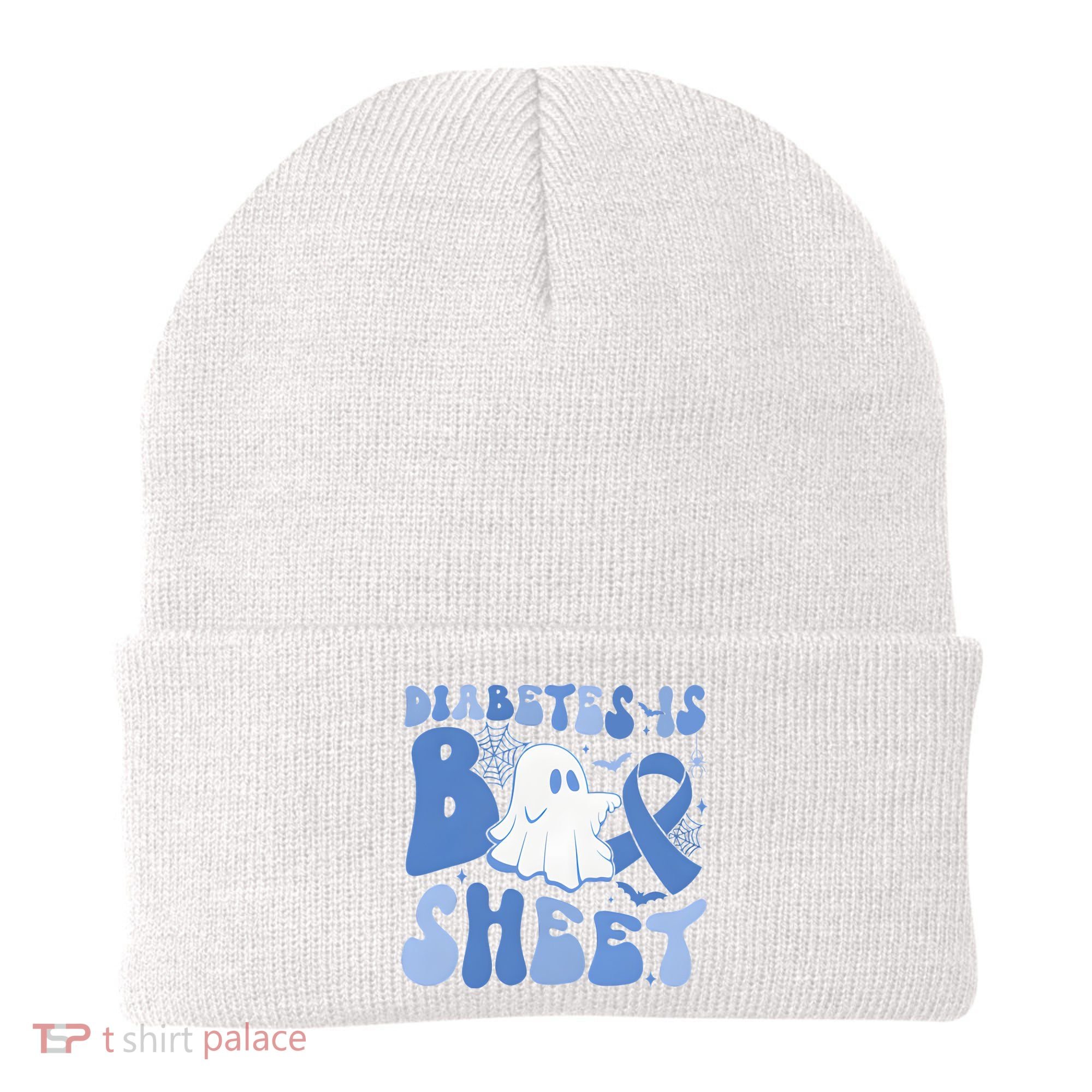 Diabetes Is Boo Sheet Halloween Diabetes Awareness Beanie