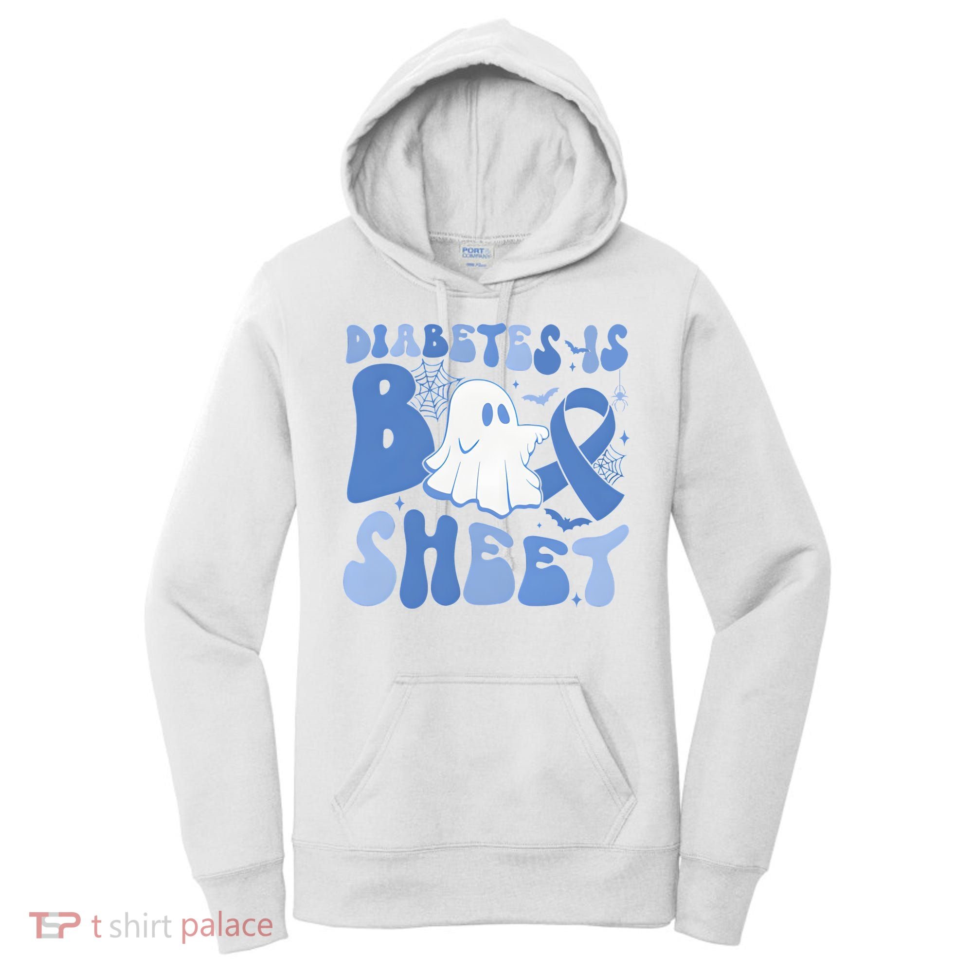 Diabetes Is Boo Sheet Halloween Diabetes Awareness Women's Hoodie