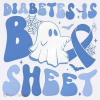 Diabetes Is Boo Sheet Halloween Diabetes Awareness Women's Hoodie thumb 2