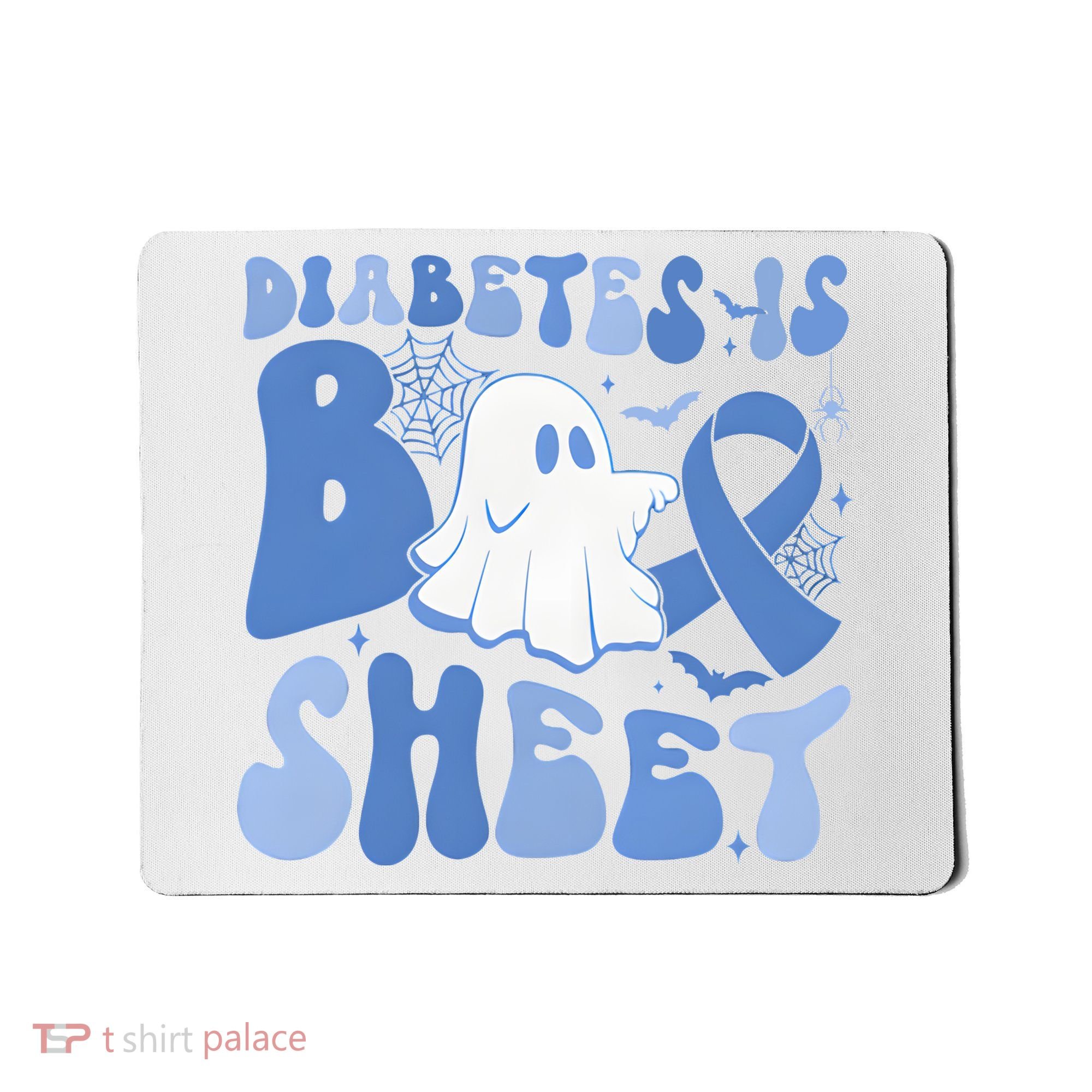 Diabetes Is Boo Sheet Halloween Diabetes Awareness Mousepad