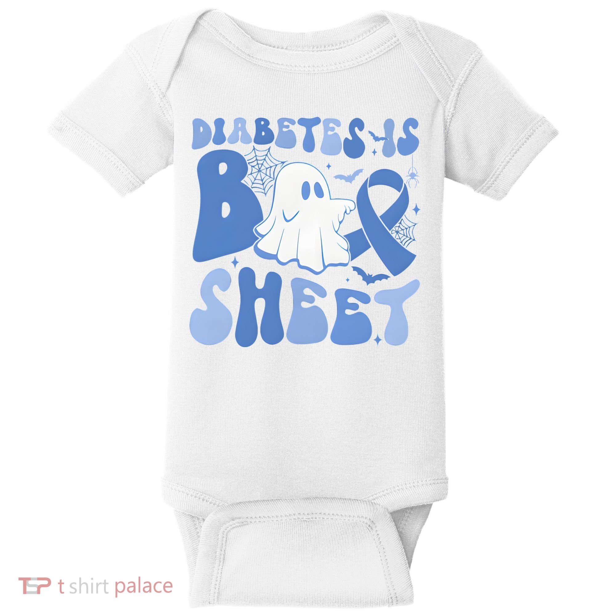Diabetes Is Boo Sheet Halloween Diabetes Awareness Baby Bodysuit