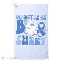Diabetes Is Boo Sheet Halloween Diabetes Awareness Golf Towel thumb 0