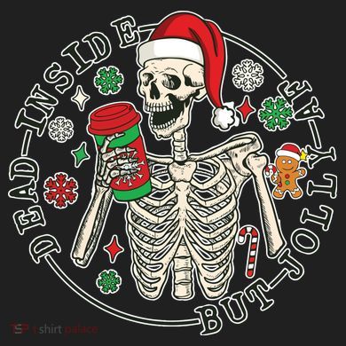 Dead Inside But Jolly Af Christmas Skeleton Women's Sweatshirt