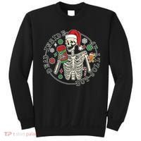 Dead Inside But Jolly Af Christmas Skeleton Sweatshirt thumb 0