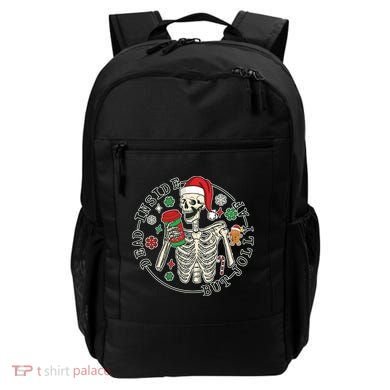 Dead Inside But Jolly Af Christmas Skeleton Backpack