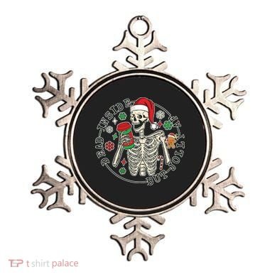 Dead Inside But Jolly Af Christmas Skeleton Ornament