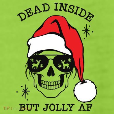 Dead Inside But Jolly Af Funny Christmas Adult Drive Performance Visor