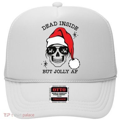 Dead Inside But Jolly Af Funny Christmas Hat