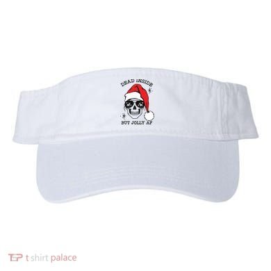 Dead Inside But Jolly Af Funny Christmas Visor