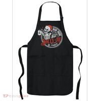 Dead Inside But Jolly Af Dead Inside Jolly Skeleton Christmas Apron thumb 0