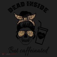 Dead Inside But Caffeinated Women's Sweatshirt thumb 2