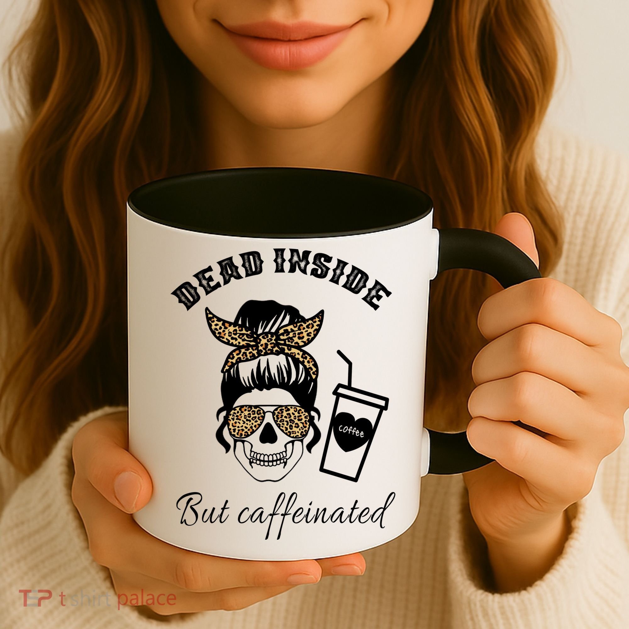 Dead Inside But Caffeinated Coffee Mug