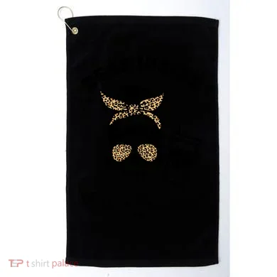 Dead Inside But Caffeinated Golf Towel