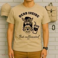 Dead Inside But Caffeinated T-Shirt thumb 6